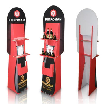 Pop Advertising Cardboard Display, Store Paper Display Stand Rack